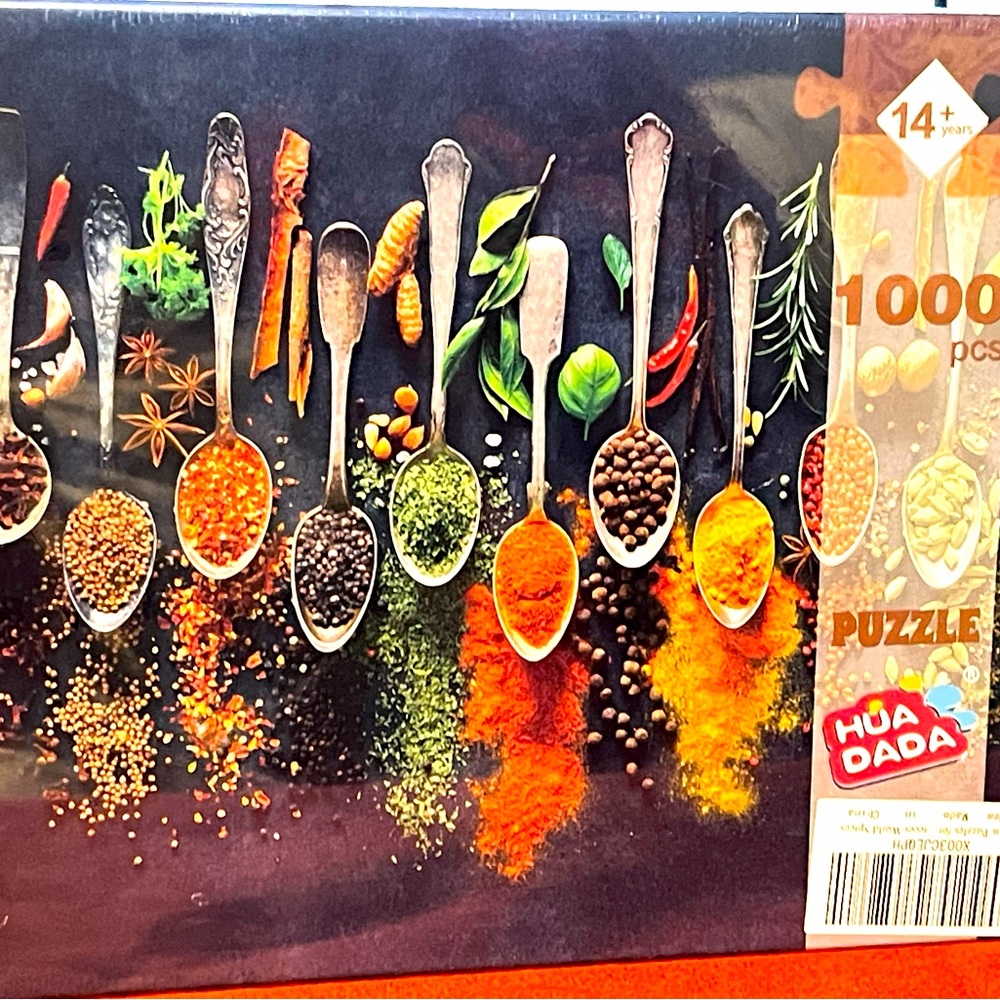 Unopened Jigsaw Puzzle 1000 Piece "World Spices" – Colorful & Vibrant - New